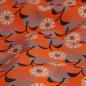 Preview: Dekostoff Canvas Blumenmuster orange